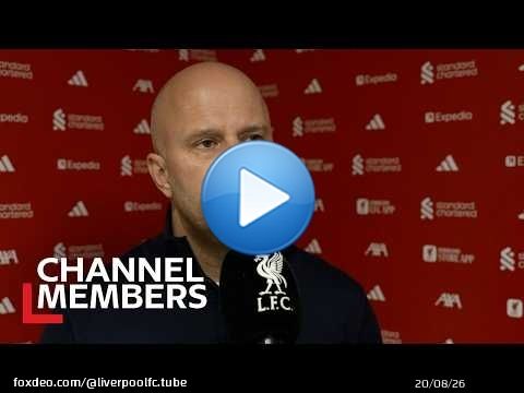 Réaction d'Arne Slot après le match contre les Spurs
