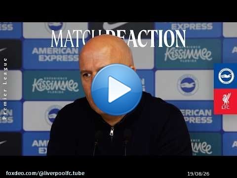 Réaction d'Arne Slot | Défaite de Brighton, blessures d'Alisson et d'Ekitike