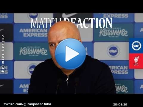 Réaction d'Arne Slot | Défaite de Brighton, blessures d'Alisson et d'Ekitike