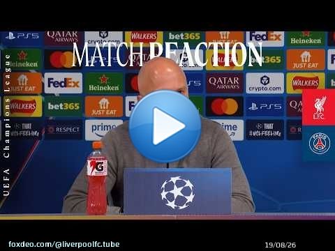 Conférence de presse d'après-match d'Arne Slot | Liverpool 0-2 PSG