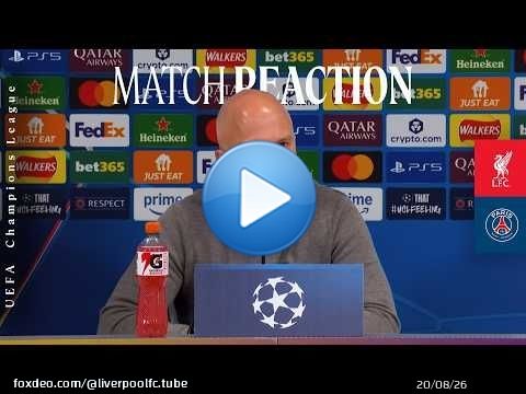 Conférence de presse d'après-match d'Arne Slot | Liverpool 0-2 PSG