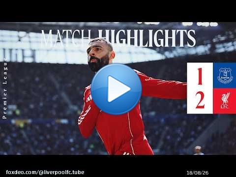 Résumé : Everton 1-2 Liverpool | Buts de Salah et Van Dijk lors de la victoire en fin de derby du...