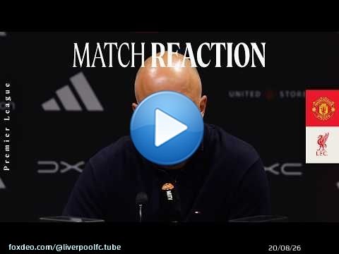 Réaction d'Arne Slot après la victoire de Manchester United 3-2 contre Liverpool | Premier League