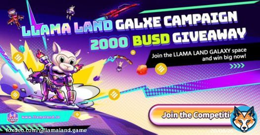 Hey Llamas! It's time for a giveaway!  We will be giving away 2000 $BUSD to members who participated in our Galxe campaign. This event is to celebrate the launch of Llama Land's second competition mode, 'Landing'!  Come Join us and safe landing!  LinLink in the&hellip;Show more