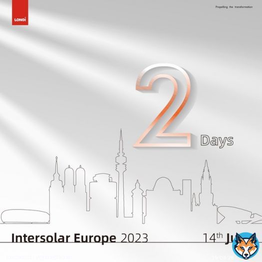 2 Days and counting!   Attention, folks! @Intersolar Europe 2023 is going to be EPIC!  This incredible event is the solar industry&rsquo;s ultimate showcase.  #LONGi will take things to a whole new level of excitement and innovation for our amazing ggreen supporters!