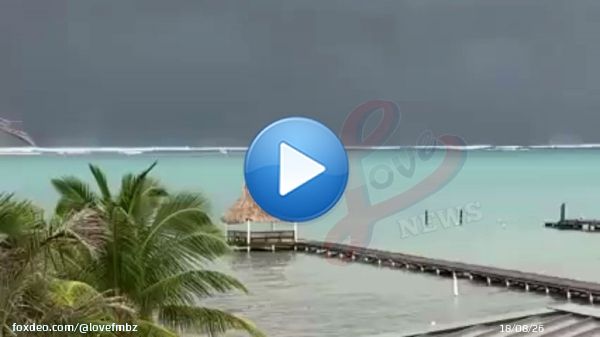 #HappeningNow: The view from San Pedro Ambergris Caye #HurricaneLisa