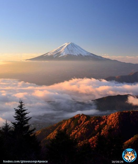 Beautiful Mount Fuji in Japan