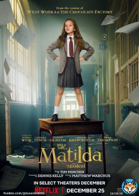 Matilda(2022年)  観劇前の予習に視聴、良作だった「チャーリーとチョコレート工場」と同じロアルドダールの原作。エマトンプソンは怪演だし風刺が効いていて面白い。ゆうみちゃんがカウントダウンで描いた絵のIt isn't much, but it is enough for meはハニー先生が歌うMy Houseの歌詞と判明
