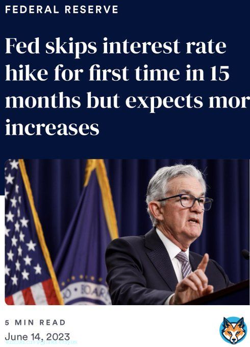 One of the god-kings of the United States&rsquo; political currency unit has spoken.  There is no rate hike today. Kind of big deal, if you care about that kind of thing&hellip; We will see if they change their minds.  Meanwhile, #Bitcoin remains unchanged for yet another day.