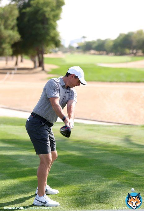 Yup, Rory's golf swing still looks awesome.  Take a peak at that second picture. Can see a little bit of left heel coming off the ground