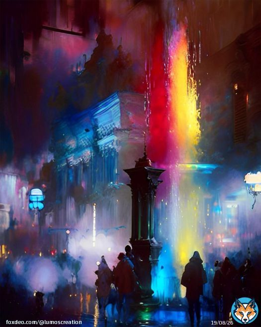 'Amidst the shroud of darkness, a glimmer of hope always exists - a splash of colour waiting to be discovered, if only we open our eyes and choose to see.'  A new addition to 'Ethereal Calling' Show Link  #NFTartists #NFTCollection #nftcolllectors