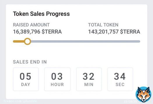 Over 16m $TERRA has been raised! The presale is heating up! Don&rsquo;t miss out!  $LUNC $TERRA  Join the $TERRA token presale!     -------------------------------------------  #LUNC #LuncBurn #LUNCcommunity #Crypto #USTC #Binance #Terra #Burnalot #LUNA
