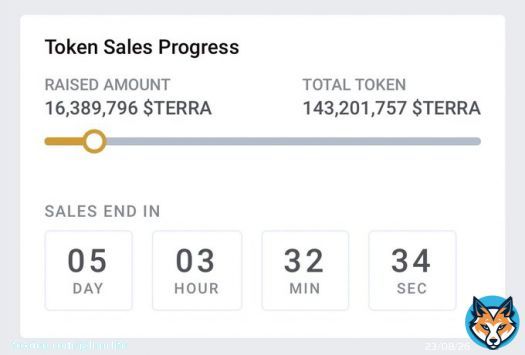 Over 16m $TERRA has been raised! The presale is heating up! Don&rsquo;t miss out!  $LUNC $TERRA  Join the $TERRA token presale!     -------------------------------------------  #LUNC #LuncBurn #LUNCcommunity #Crypto #USTC #Binance #Terra #Burnalot #LUNA