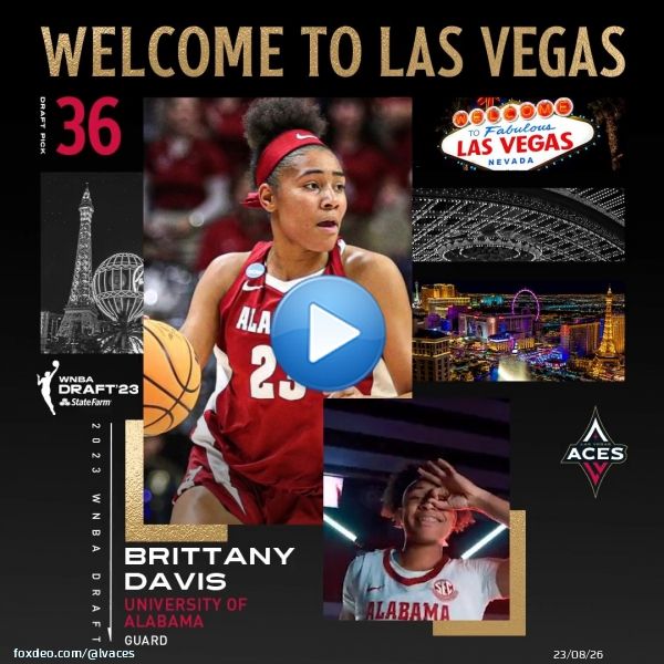 ????????????????????????????  ???????????? ????????????????????   With the 36th pick in the 2023 #WNBADraft, the Aces select Brittany Davis from @AlabamaWBB!  Welcome to Las Vegas, @therealbd23!  #ALLIN