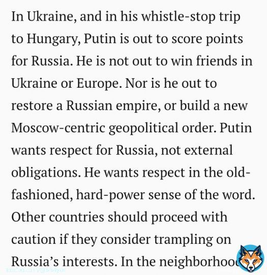 From a 2015 article titled, 'This is what Putin really wants':