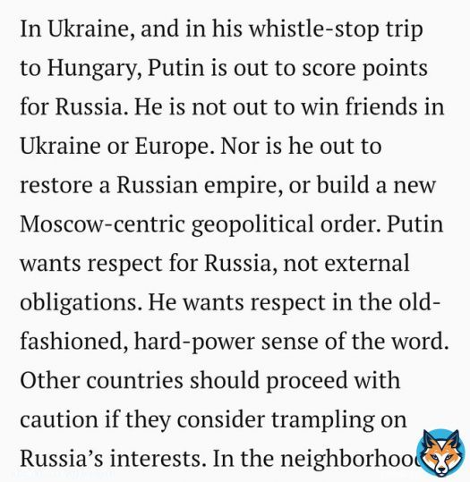 From a 2015 article titled, 'This is what Putin really wants':