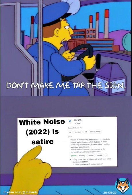 a reminder before white noise is released on netflix & a clip is taken wildly out of context