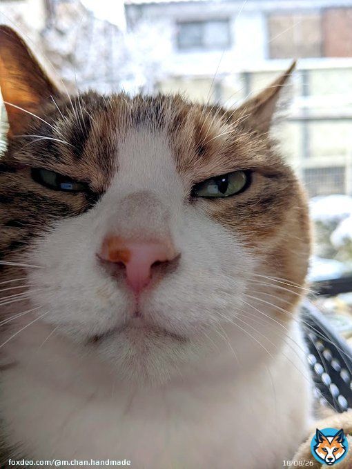 雪にひく猫 #雪の日の猫 #猫のいる暮らし #猫がいる幸せ #大雪警報