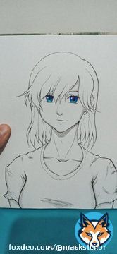 Una buena monaa china~  #draw #drawing #anime #grilanime #ojosazules #blue #ojos #monachina
