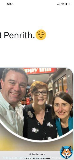 Wonder if their  conversation included Marise&rsquo;s  appearance at #RobodebtRC, or what Daryl might be doing these days, or how #JohnBarilaro is so much in the news.   #nswpol  #NSWvotes  #ICAC  #LNPNeverAgain  #VoteThemOut