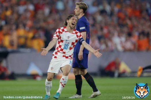 Luka Modrić with an assist at minute 98 (extra time) and Croatia takes the lead vs Netherlands!