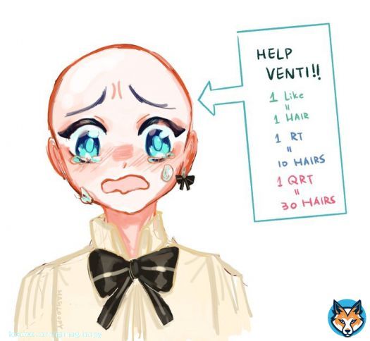 HELP THE ANEMO ARCHON FIGHT HIS BALD SPOT!! THIS IS NOT A JOKE!  #GenshinImapct #HoYocreators #venti #bald #fanart #原神