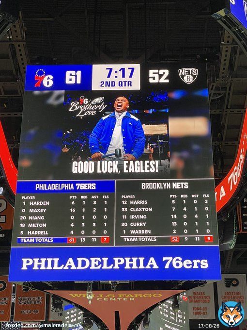 Nothing compares to Philly Sports&hellip;Booing Ben Simmons&hellip;Cheering for the @Eagles &hellip;@sixers getting the win&hellip; I love it here&hellip; #ItsAPhillyThing  #FlyEaglesFly