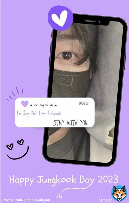 #StayWithYou_FORJK   Just like last year, I decided to create a song for Jungkook. I have had this planned and written for months and I think it&rsquo;s one of the best ways to send love to somebody as special as Jungkook. I hope you will like and share it, so it can reach our birthday&hellip;&nbsp;Show more