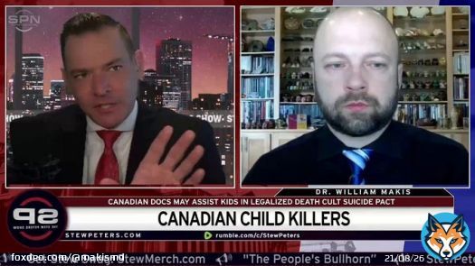 INTERVIEW with Stew Peters - Trudeau government wants euthanasia for Canadian children without parental consent, as well as the mentally ill  MAID for children is being pushed by Liberal @SenateCA & MPs like @MarcGarneau   Shocking story  #cdnpoli #ableg