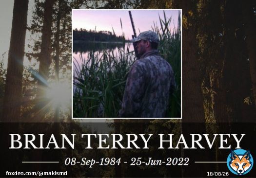 Former Canadian Armed Forces, age 37, died suddenly in Edmonton, Alberta.  Brian Terry Harvey died in his sleep on Jun.25, 2022.  He enjoyed gardening, hunting and fishing.  Thank you to those who come forward. #DiedSuddenly #cdnpoli #ableg