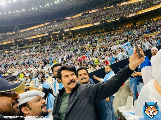 Witnessing the biggest sporting spectacle !  What an atmosphere..What a moment !!  #FIFAWorldCup #ArgentinaVsFrance