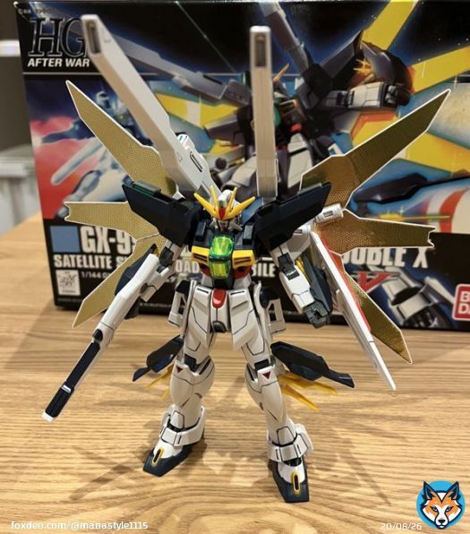 #今月作ったプラモ晒そうぜ  飛駆鳥大将軍（記念すべき３００体！） 鉄機武者鋼丸（中古リペア） 麒麟の神器（追加強化パーツ） ガンダムダブルエックス  ちょっとずつ積みプラを崩していきます #ガンプラ