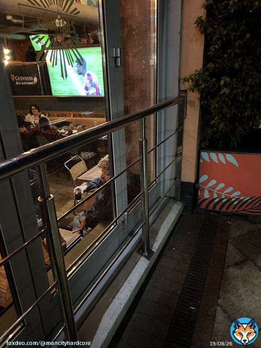 Watching Crystal Palace vs Liverpool outside