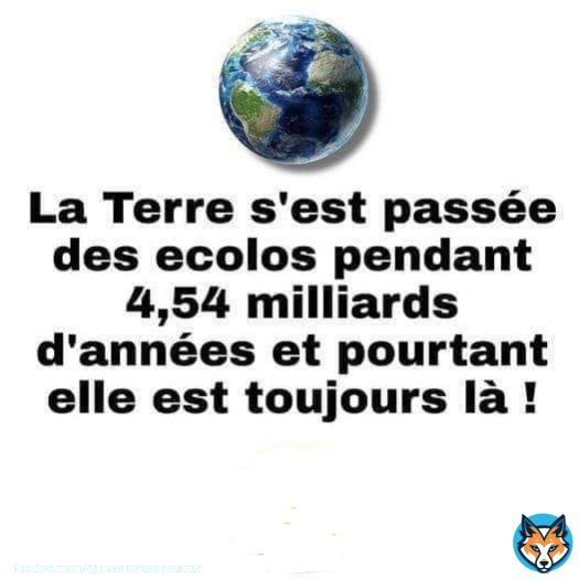 Et c'est aussi valable pour le Giec.