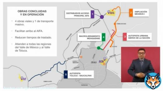 &ldquo;Datos del distribuidor vial @aifaaero  , es el segundo m&aacute;s grande del pa&iacute;s. Tendr&iacute;a una longitud de 8 kil&oacute;metros, esto nos permite tener entrada y salida hacia Zumpango, Quer&eacute;taro y #CDMX&rdquo;: gobernador de #Edomex, @alfredodelmazo @Notimex #Ma&ntilde;anera #AMLO #RedAMLO