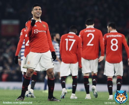 When @Casemiro&rsquo;s happy, we&rsquo;re happy   #MUFC || #FACup