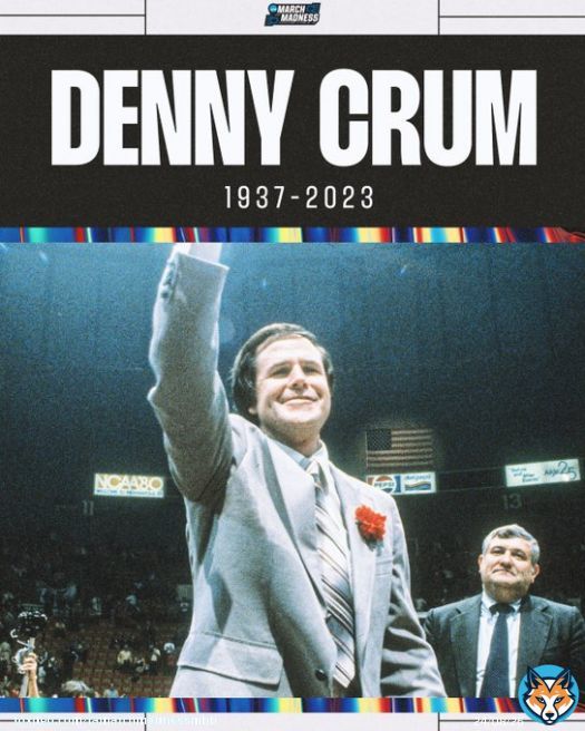 Coach Denny Crum has passed away at the age of 86.  675 career wins 2 National Championships 6 Final Four appearances 1994 @Hoophall Inductee 2006 @CBHOF Inductee  Basketball Icon.