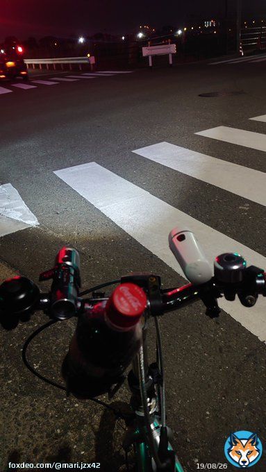 遠くまで走り過ぎて暗くなった