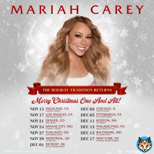 Yes, the actual defrosting has begun!  Announcing the MERRY CHRISTMAS ONE AND ALL Tour! On sale 10/6