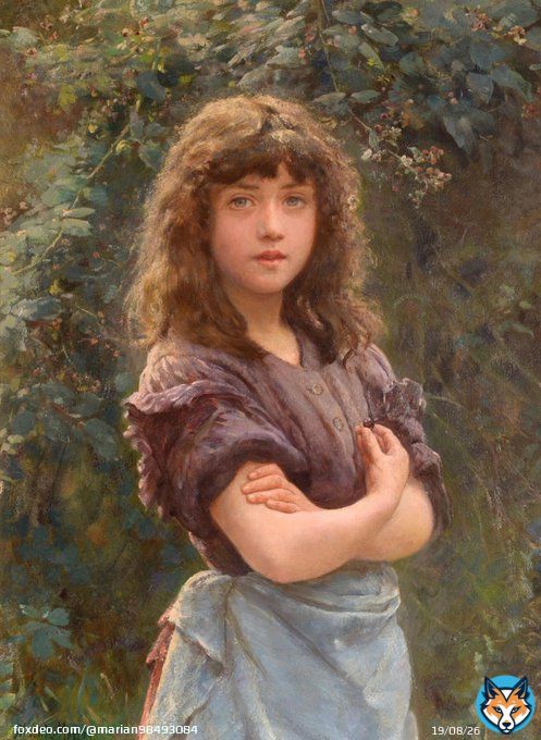 Philip Richard Morris (English, 1836-1902) #artist #genre #painter #art #realism #portrait #painting #girl