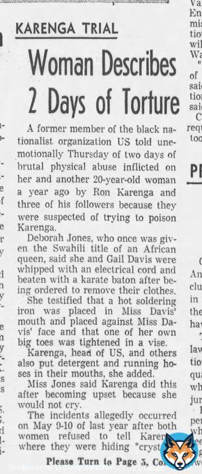 The thug who created Kwanzaa kidnapped African women and kept them in his basement, brutalizing and torturing them relentlessly.  Kwanzaa was a smokescreen to distract from his criminality. A criminal defense, if you will.