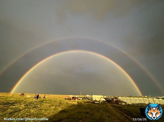 double rainbow! #happypride #beyondwonderland