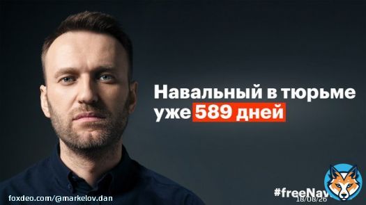 Главный оппозиционный политик Алексей Навальный незаконно удерживается в тюрьме уже 589 дней #freeNavalny #свободуНавальному