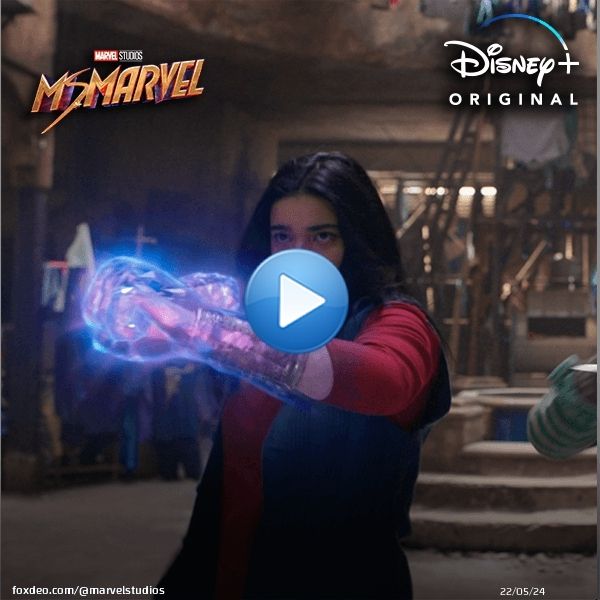 #MsMarvel  is here.   The series premiere of Ms. Marvel, an Original series from Marvel Studios, is now streaming on @DisneyPlus. #MsMarvel