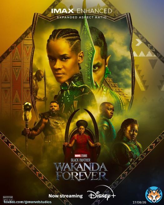 Wakanda FOREVER    Marvel Studios&rsquo; Black Panther: #WakandaForever is now streaming only on @DisneyPlus.