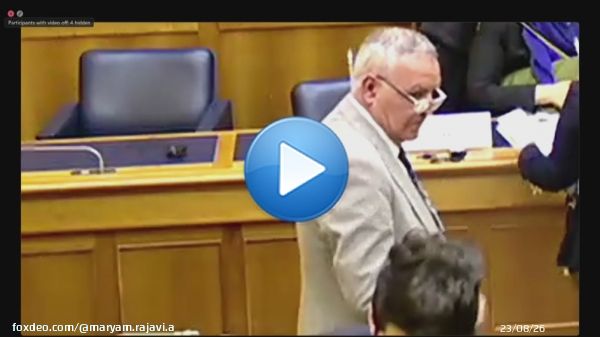 كلمة في جلسة في البرلمان الإيطالي بحضور أعضاء من المجلسين الإيطاليين #FreeIran