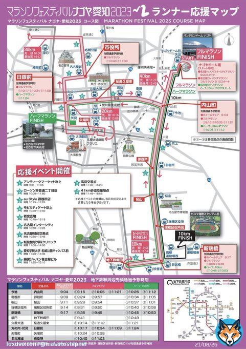 バンちゃんと名古屋ウイメンズマラソンの下見してきましたー やっぱり現地を見ないと分からないことがいっぱいでした 結果、二人で20エナ歩きました&larr;起動せずのエナ消費  #STEPN #STEPNBOOST  #名古屋ウィメンズマラソン