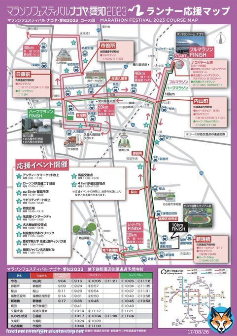 バンちゃんと名古屋ウイメンズマラソンの下見してきましたー やっぱり現地を見ないと分からないことがいっぱいでした 結果、二人で20エナ歩きました&larr;起動せずのエナ消費  #STEPN #STEPNBOOST  #名古屋ウィメンズマラソン