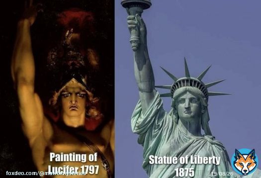 'When the human race learns to read the language of symbolism, a great veil will fall from the eyes of men.' - Manly P. Hall  A Thread on the Rituals of Symbolism, Hidden in Plain Sight   1. Luciferian Homage
