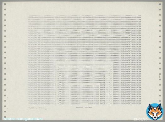 After seeing Frederick Hammersley's 1969 'Computer Drawings' at LACMA this week, I went down a rabbit hole of computer archeology.